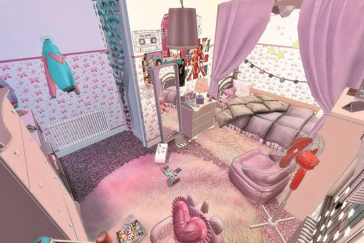 Early 2000s Nostalgic Girls Bedroom - Kids Room