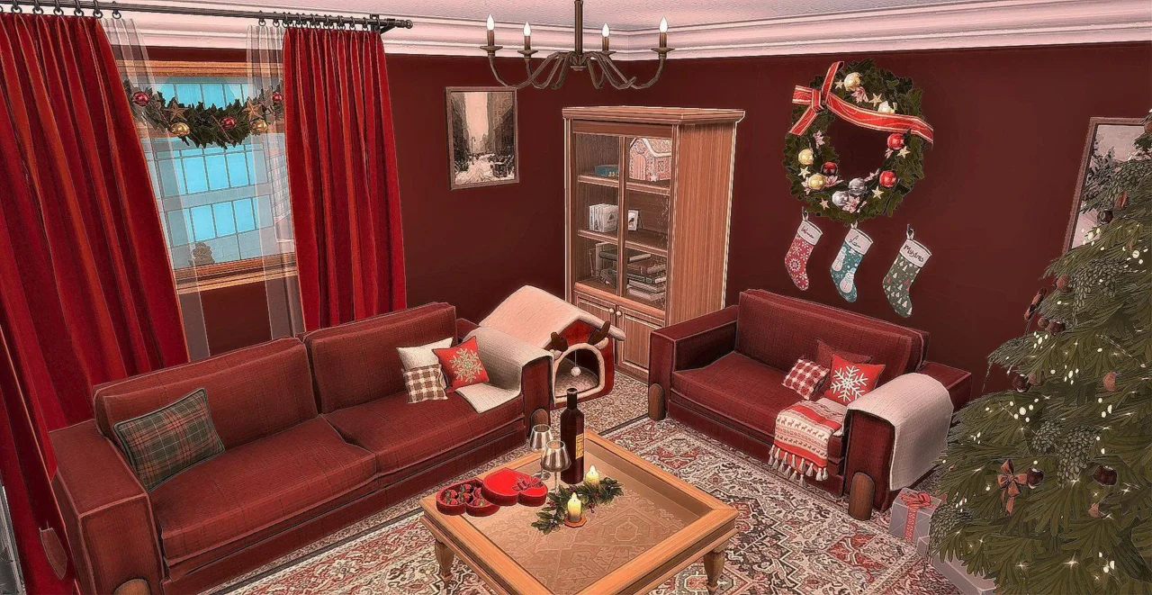 Home For The Holidays - Christmas Living Room