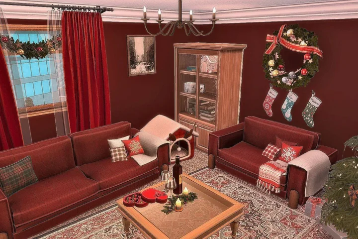 Home For The Holidays - Christmas Living Room