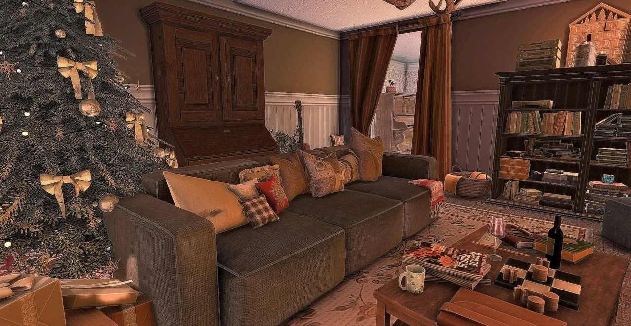 Cozy Cottage Christmas - Living Room