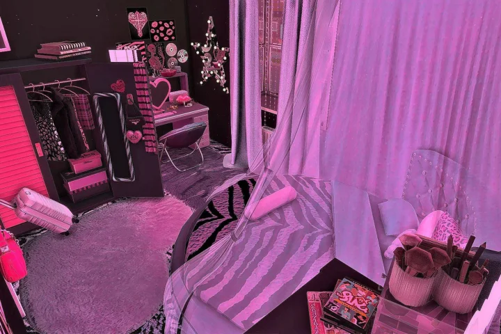 Barb-Core Boudoir - Hot Glam Y2k Inspired Bedroom