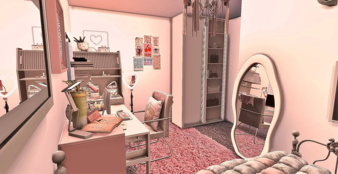 Soft Blush - Cozy Gamer Bedroom