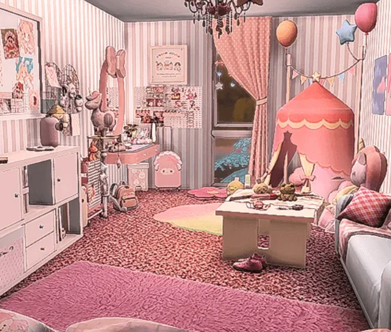 Cotton Candy Dreams - Cute Pastel Kids Bedroom