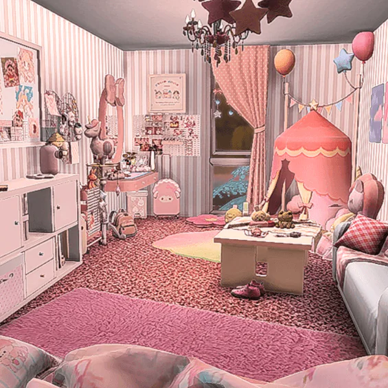 Cotton Candy Dreams - Cute Pastel Kids Bedroom