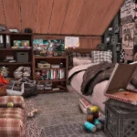 High School Drop-Out - Gaming Nook - Messy Teenagers Attic Bedroom