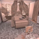 Plush Petal Haven - Cute Floral Cozy Bedroom