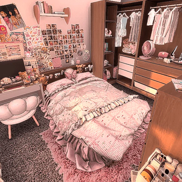 Cozy Kawaii - Soft Pastel Kawaii Bedroom
