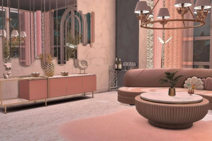 Miami Chic - Retro Lounge - 80s Glam - Living Room
