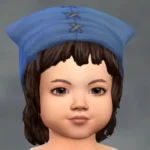 TSM Handkerchief Cap with Hair
