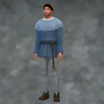 Medieval Monk's Clothing Chest