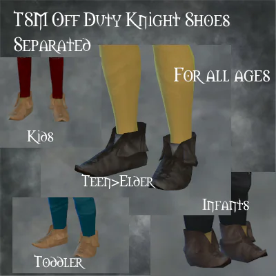 TSM Off Duty Knight Pointy Shoes Separated