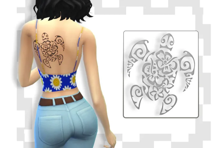 Island Turtle Tattoo
