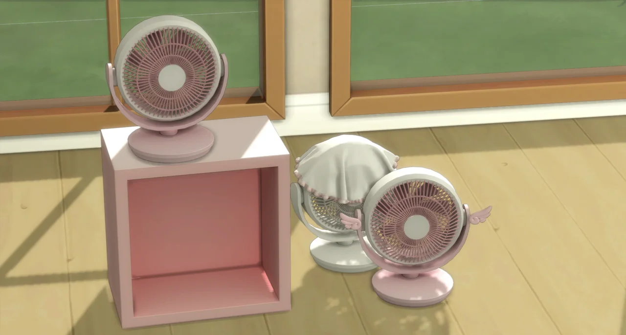 LIN-DIAN Small electric fan Set