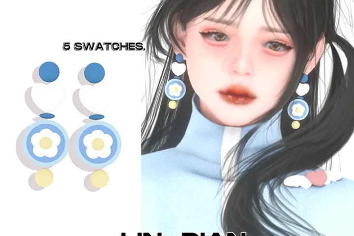LIN-DIAN Candy Flower Earrings