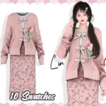 LIN-DIAN Tulip Sweater
