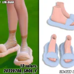 LIN-DIAN cloud slippers
