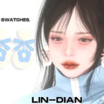 LIN-DIAN_Acrylic Flower Earrings