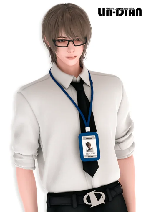 LIN-DIAN Square glasses