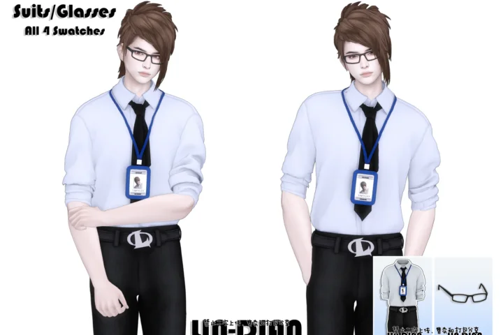 LIN-DIAN Men's suits and neck badges