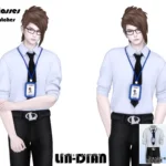 LIN-DIAN Square glasses