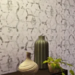 Augustine distressed geometric wallpaper