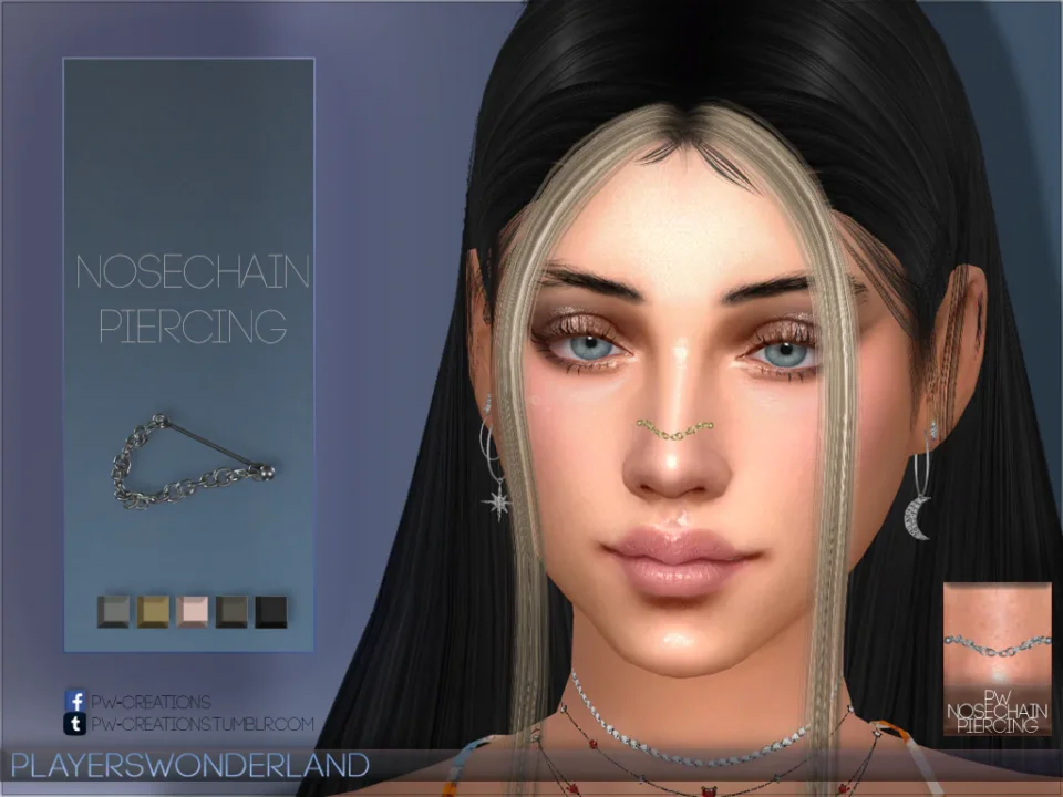 Nose Chain Piercing