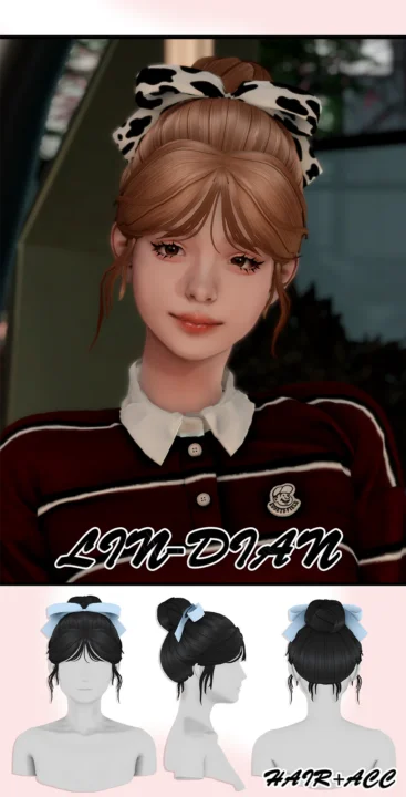LIN-DIAN Bun Hair