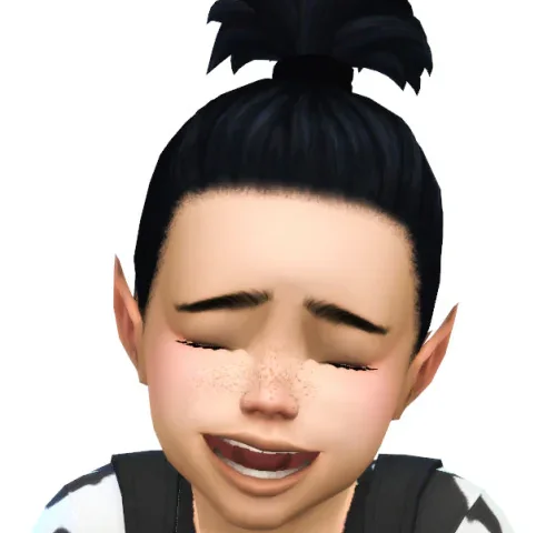 Fluffy Ponytail V2 For Toddlers
