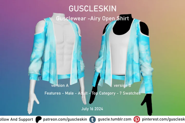 Gusclewear -Airy Open Shirt