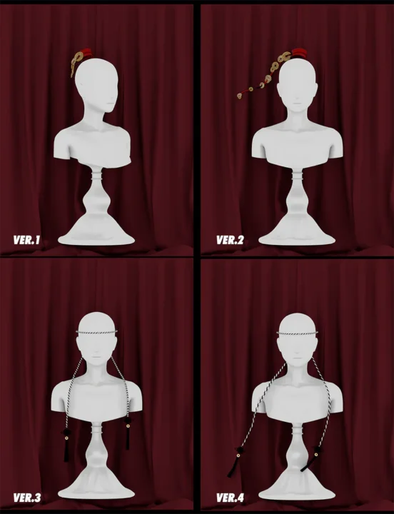 LIN-DIAN Chinese style hair acc set
