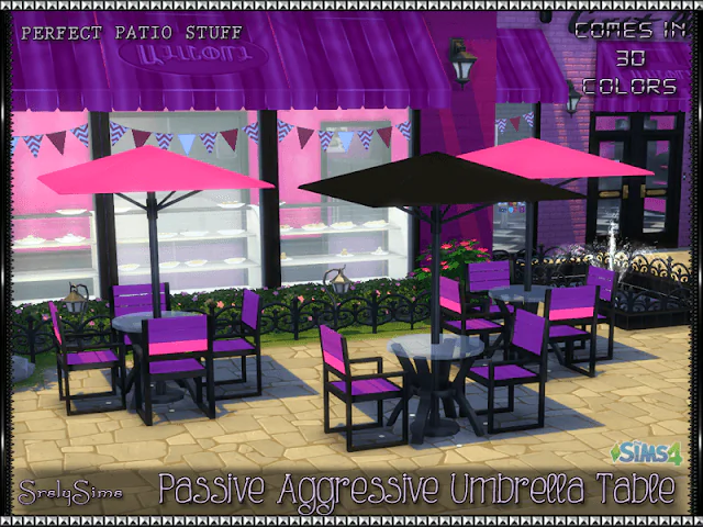Recolors: Passive Aggressive Umbrella Table