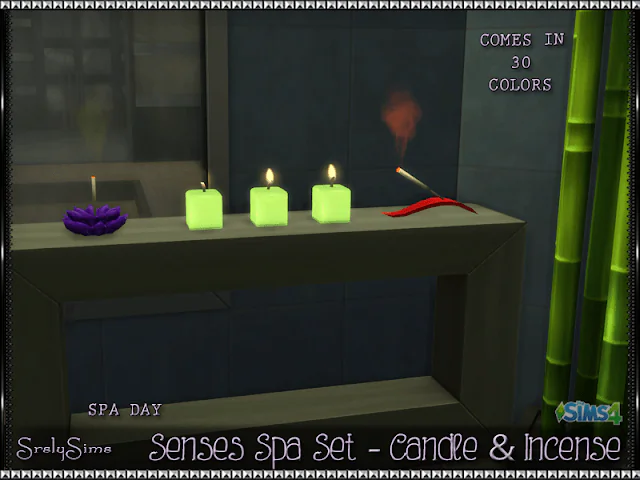 Recolors: Spa Day Candles & Incents