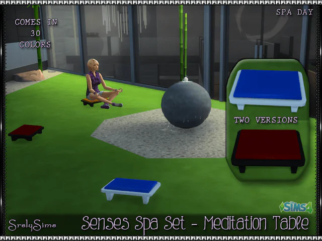 Recolors: Spa Day Meditation Tables