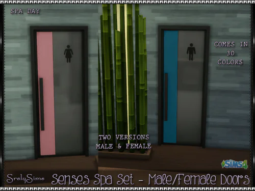 Recolors: Spa Day Girl/Boys Doors