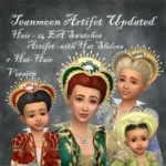 Teanmoons Attifet Headpiece with the Queen of Quaff hair - Hat-Hair