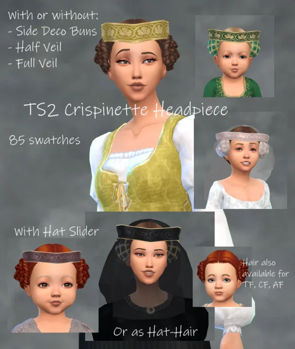 S2 Crispinette Headpiece Set