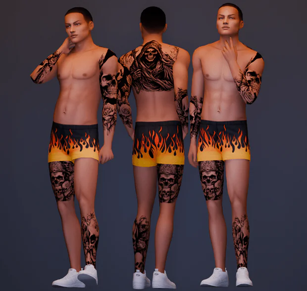 Skullz Tattoo Set