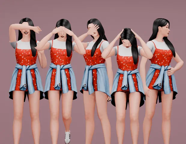 Camera Shy Pose Pack