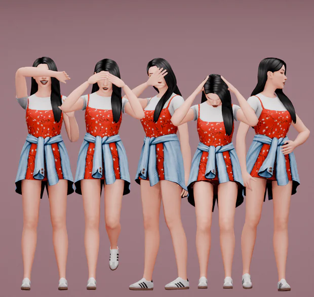 Camera Shy Pose Pack