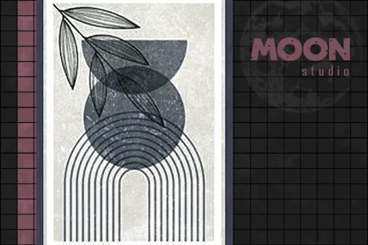 Azure gray wall art #3