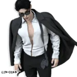 LIN-DIAN Men's suits and coats draped over them