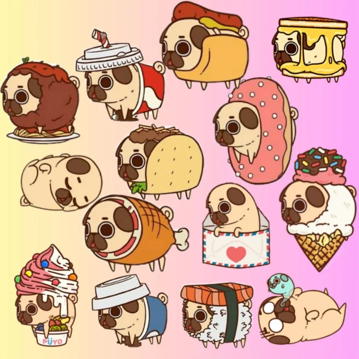 Pug Life Stickers - Decals