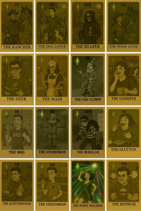 Moody Sims 38 Tarot Cards