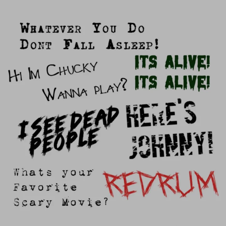Horror Movie Quotes - Wall Decals