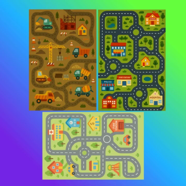 Kids Playmat - Maps - Rugs