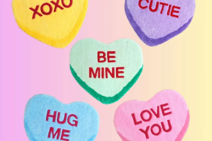 Cute Love Heart Sweeties - Rugs