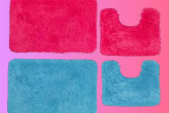Fluffy Bathroom Rugs - Bath and Toilet