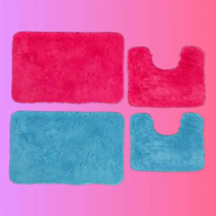 Fluffy Bathroom Rugs - Bath and Toilet