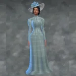 Victorian Bustle Dresses, Remade, with accessories