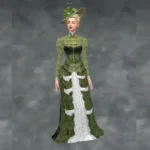 Victorian Bustle Dresses, Remade, with accessories